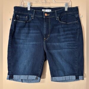 Levi's Indigo Blue Women's Bermuda Shorts